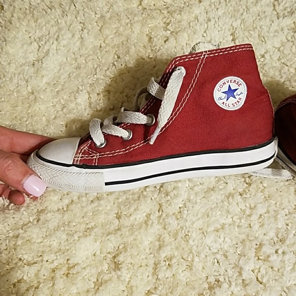Converse Shoes | Toddler Converse High Tops In Red | Poshmark